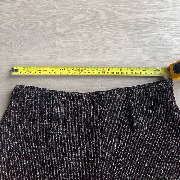 Kadu wide leg sparkle metallic pant, flare style, high  lightweight night out - Picture 5 of 10